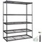 Black Carbon Steel Adjustable Garage Shelving Unit Heavy Duty Storage Rack with Powder Coating